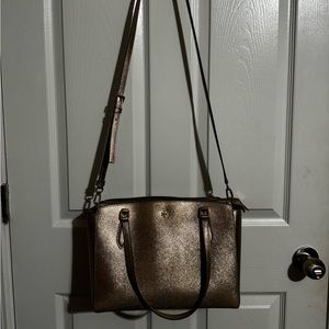 Rose Gold Tory Burch Purse and Wallet set